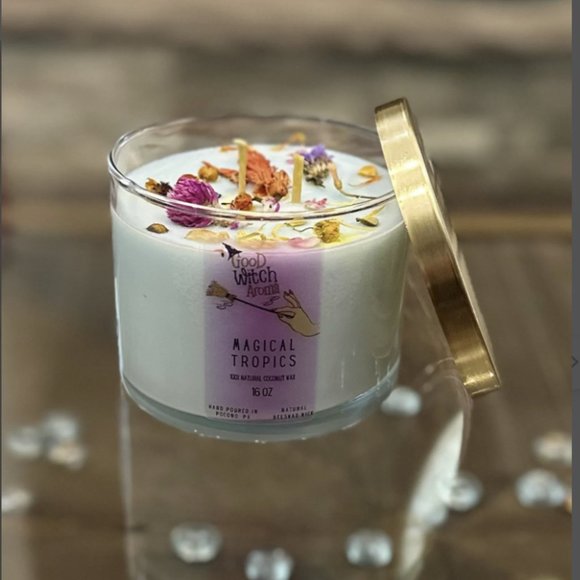 16oz Spring Scented Candles,2 Wick Homemade Coconut Soy Wax, hand poured candles - Picture 6 of 8